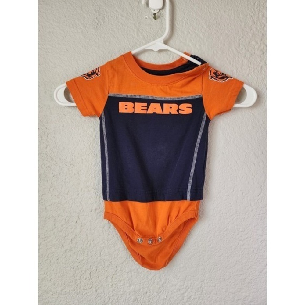 Chicago Bears NFL Baby Bodysuit Creeper One piece Orange‎ Navy Football 12M